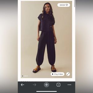 Free people freya sweater set size medium